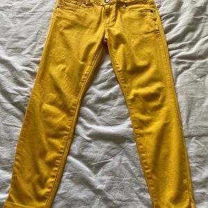 Kut from the Cloth Yellow Ankle Skinny Jeans